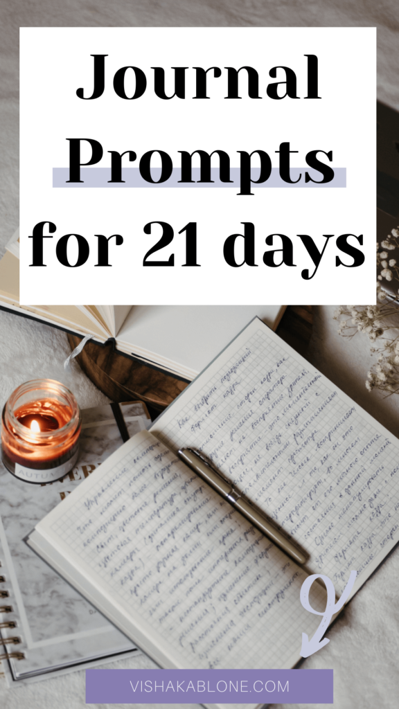 Journal Prompts for 21 days 