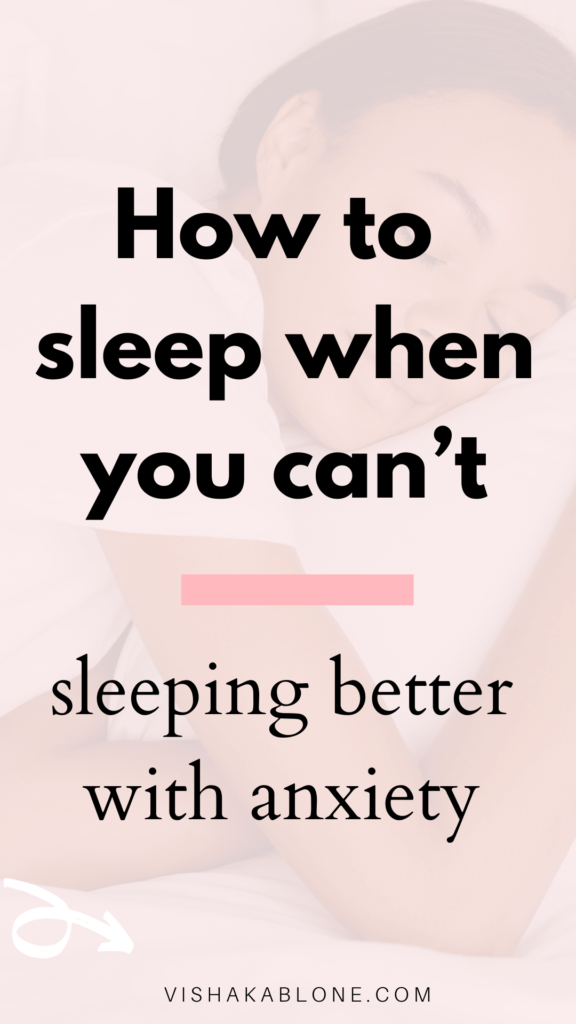 How to sleep when you can’t 