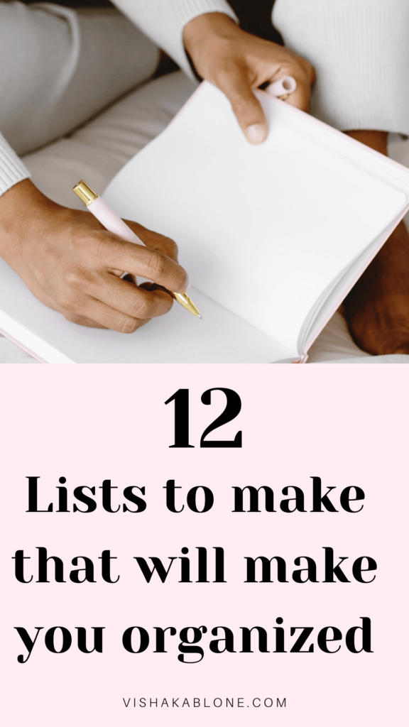 12 lists to make that will make you o