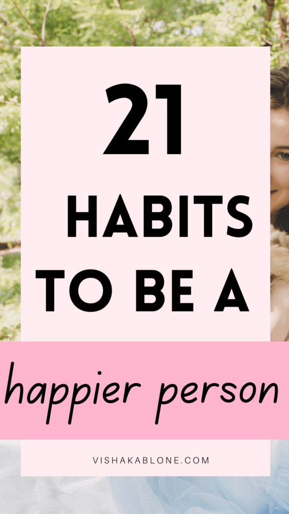 habits to be happy 