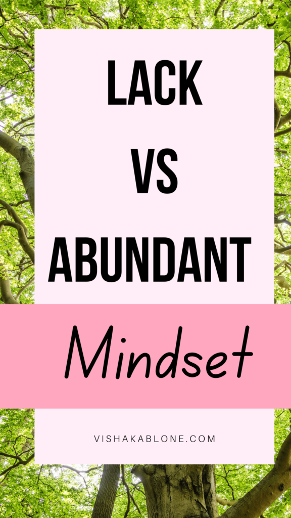 Money Mindset- Abundance Mindset Vs Lack Mindset