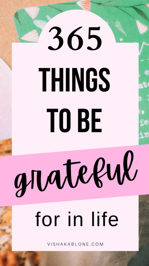 365 things to be grateful for