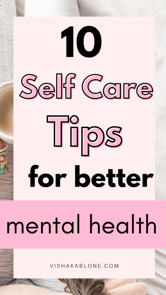 Self care tips for mental health