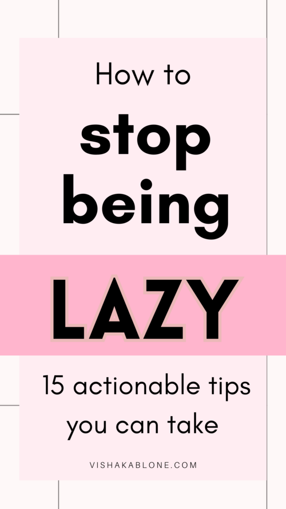 If you're feeling lazy or unmotivated, it's to do with your