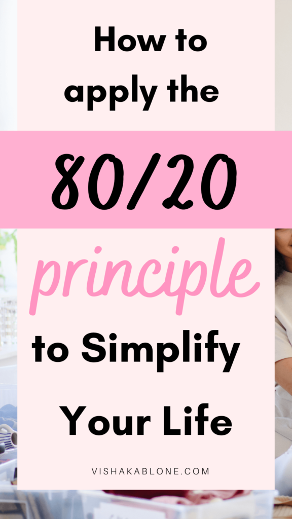 How to simplify life with 80/20 principle