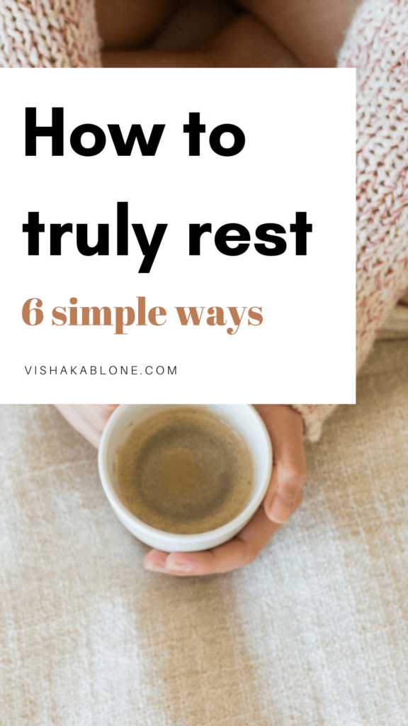 how to truly rest