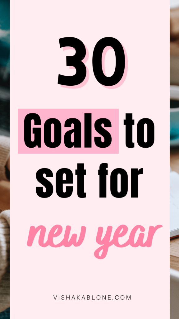 Goals to set for new year 