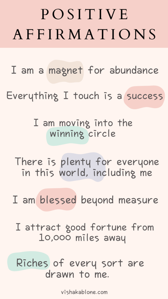 Positive affirmations to be successful 