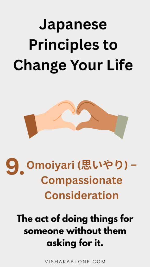 Japanese Principles- Compassionate Consideration