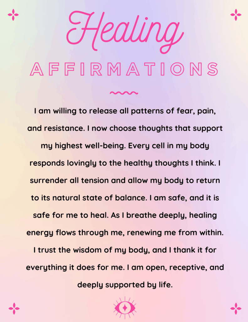 healing affirmations by louis hay