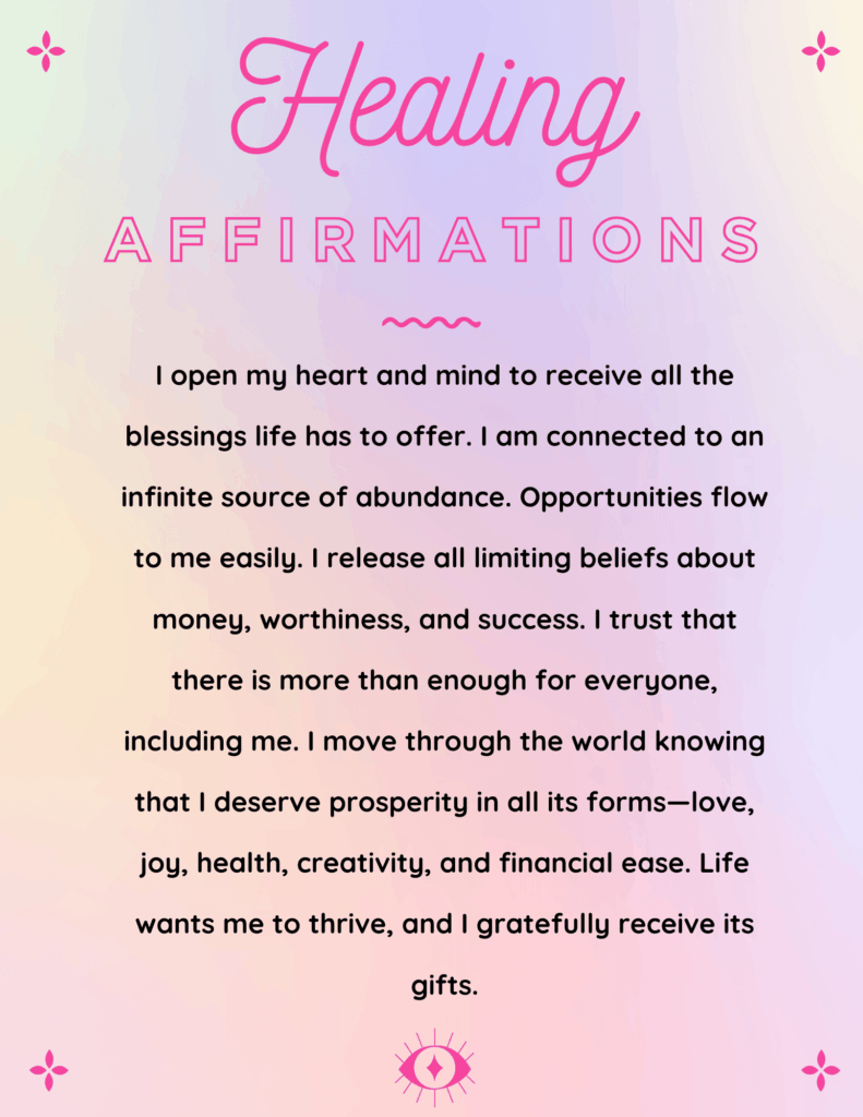 healing affirmations by louis hay