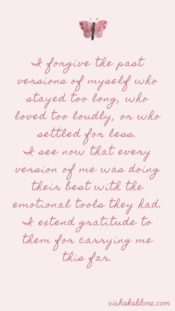 healing and letting go affirmations