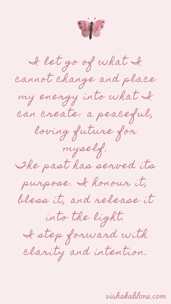 healing and letting go affirmations