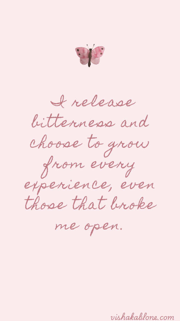 healing and letting go affirmations