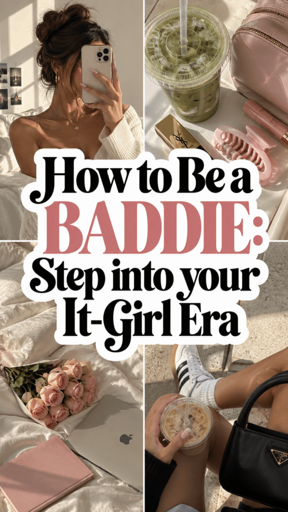 How to be a baddie- step into your it-girl era- personal development- personal growth